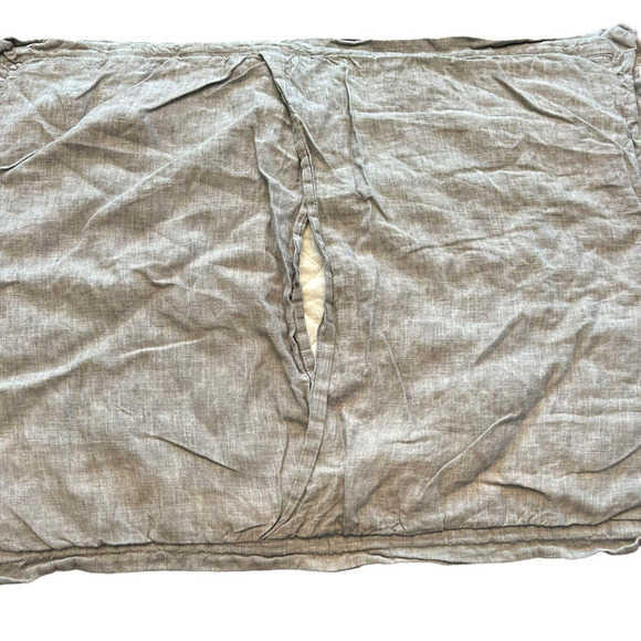 Pottery Barn Standard Belgian Linen Sham Quilted Pillow Case Envelope Closure - Picture 4 of 5